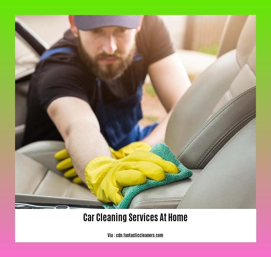 car cleaning services at home