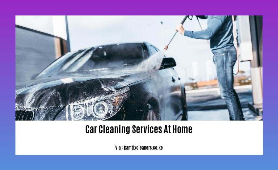 car cleaning services at home