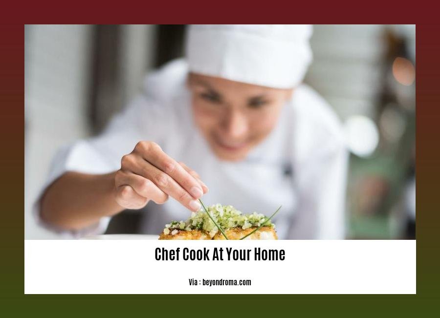 chef cook at your home