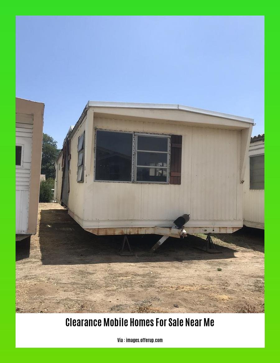 clearance mobile homes for sale near me