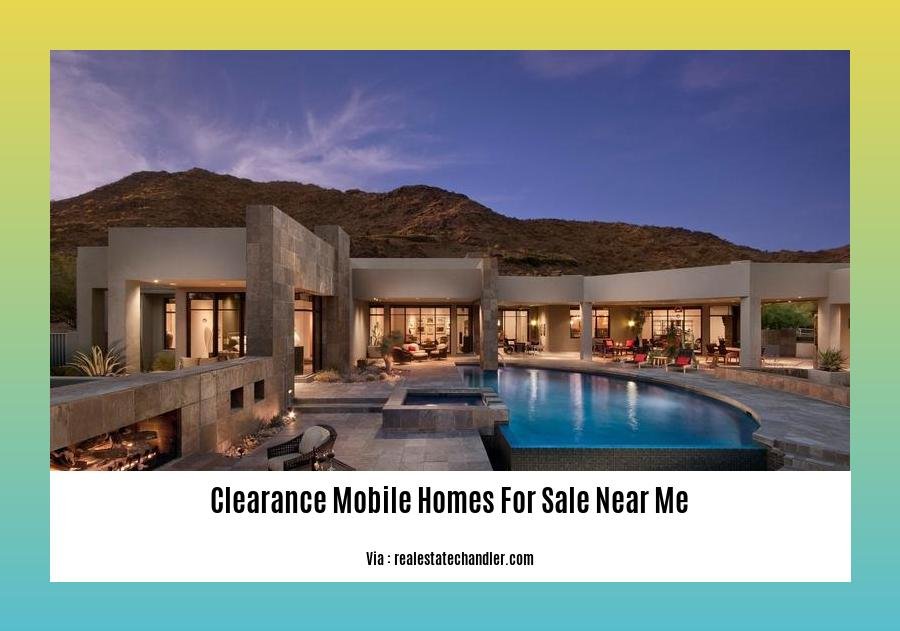 clearance mobile homes for sale near me