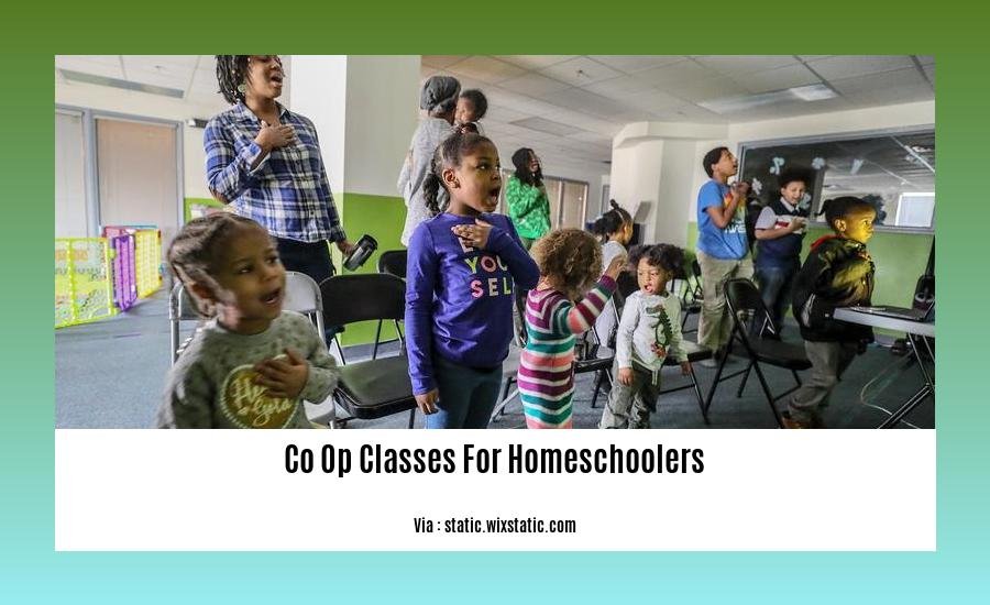 co op classes for homeschoolers