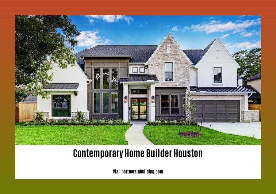 contemporary home builder houston