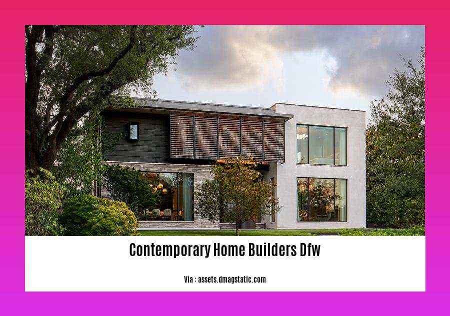 contemporary home builders dfw