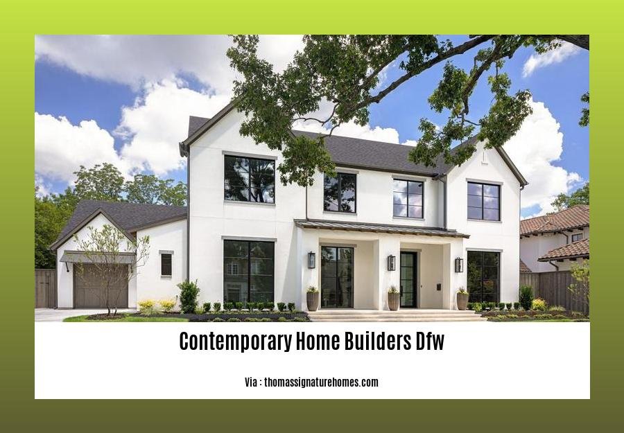 contemporary home builders dfw