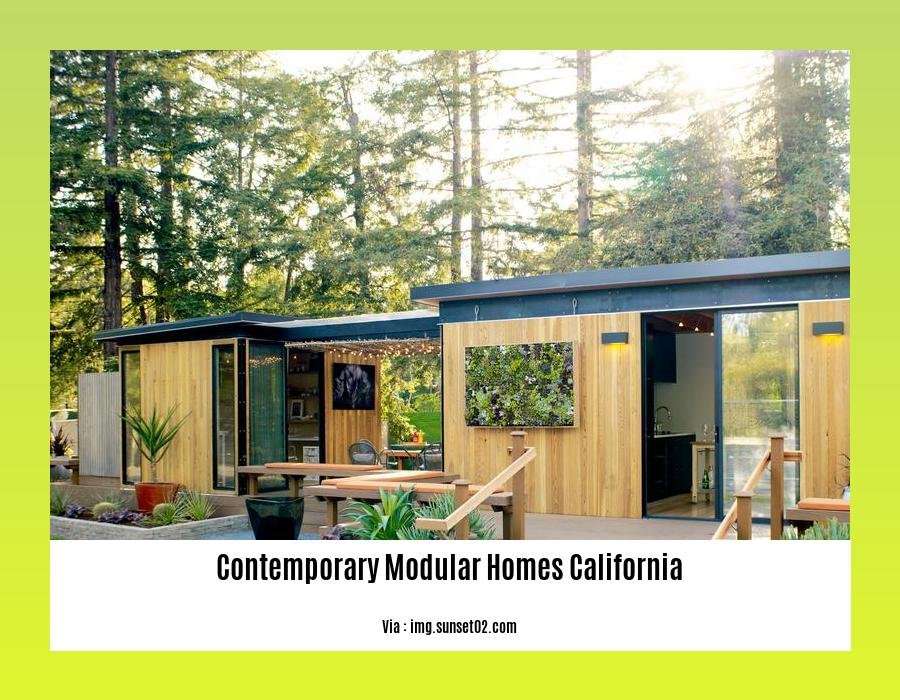 contemporary modular homes california