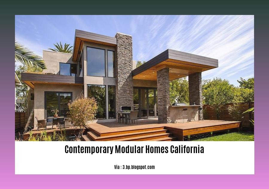 contemporary modular homes california