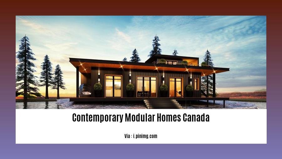 contemporary modular homes canada