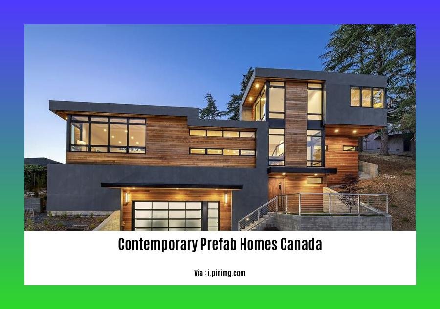 contemporary prefab homes canada