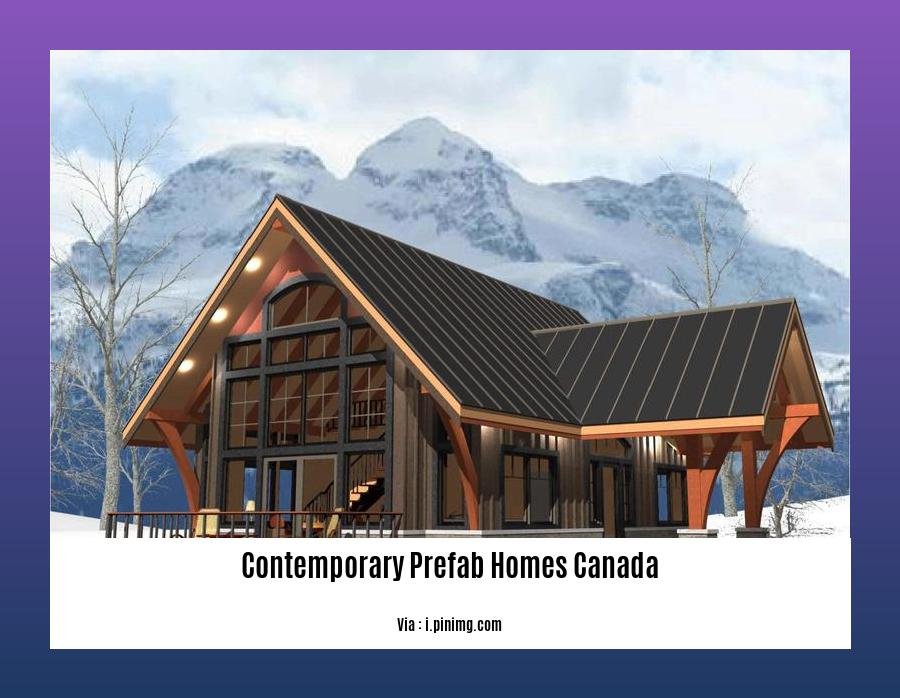 contemporary prefab homes canada