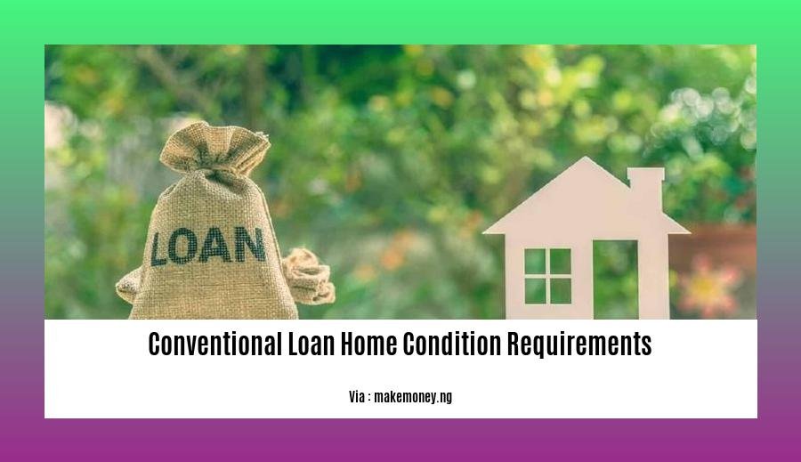 conventional loan home condition requirements