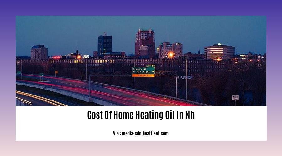 cost of home heating oil in nh
