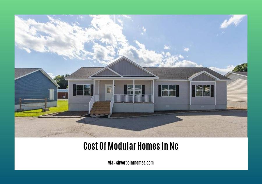 cost of modular homes in nc