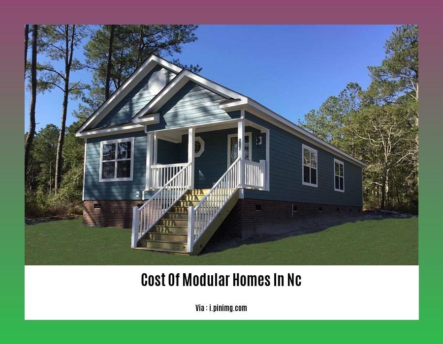 cost of modular homes in nc