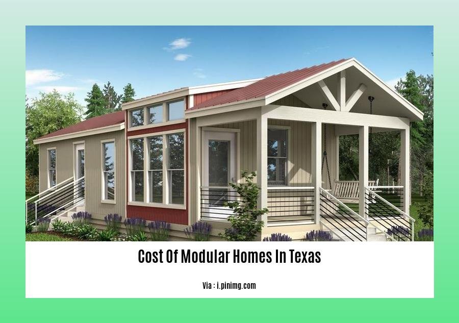 cost of modular homes in texas