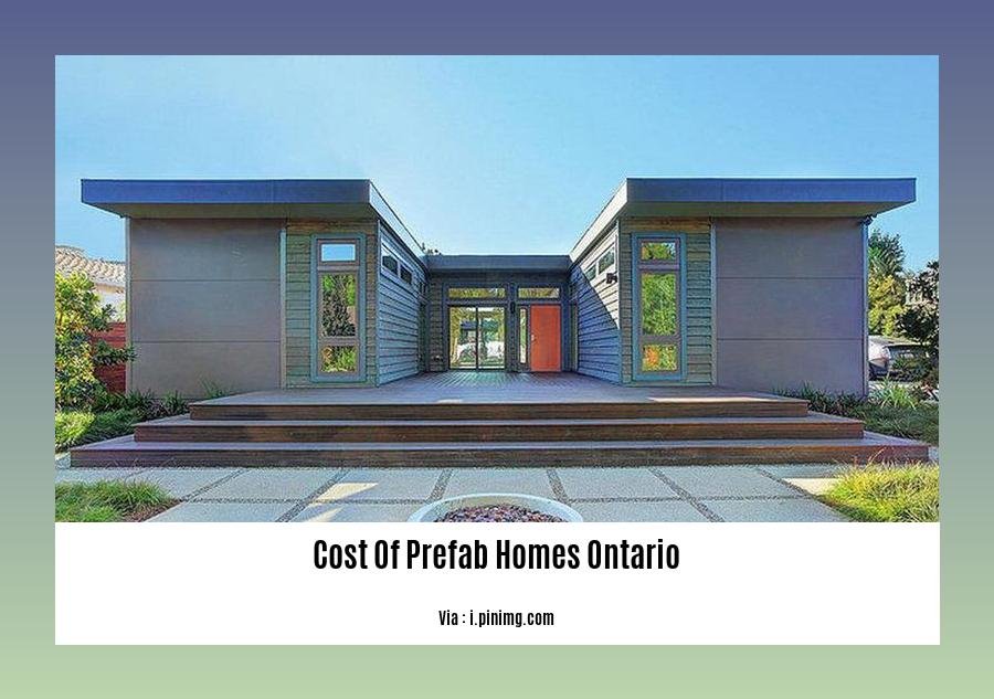 cost of prefab homes ontario