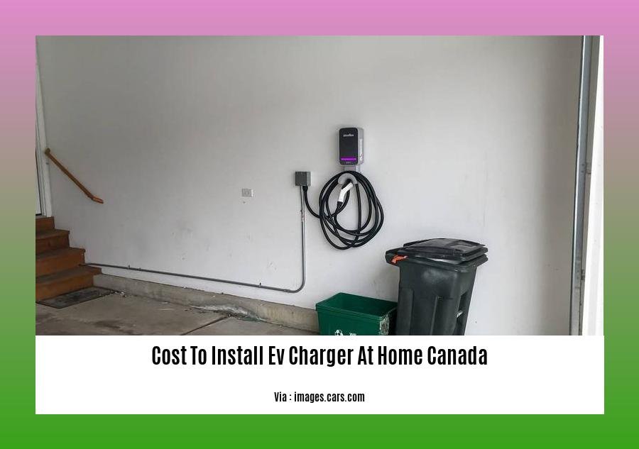 cost to install ev charger at home canada