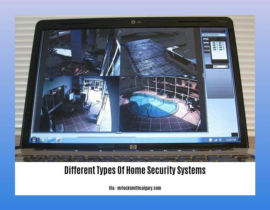 different types of home security systems