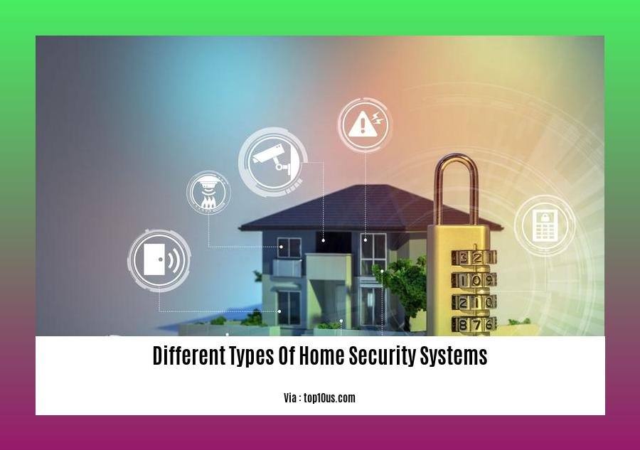 different types of home security systems