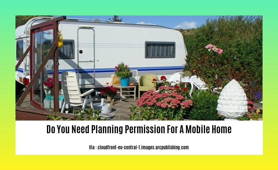 do you need planning permission for a mobile home