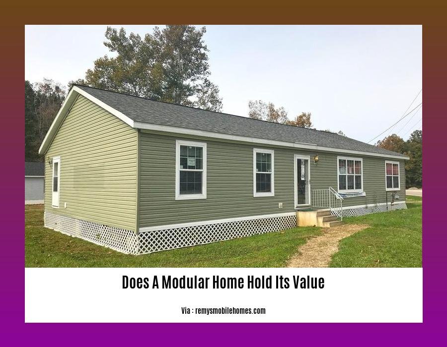 does a modular home hold its value