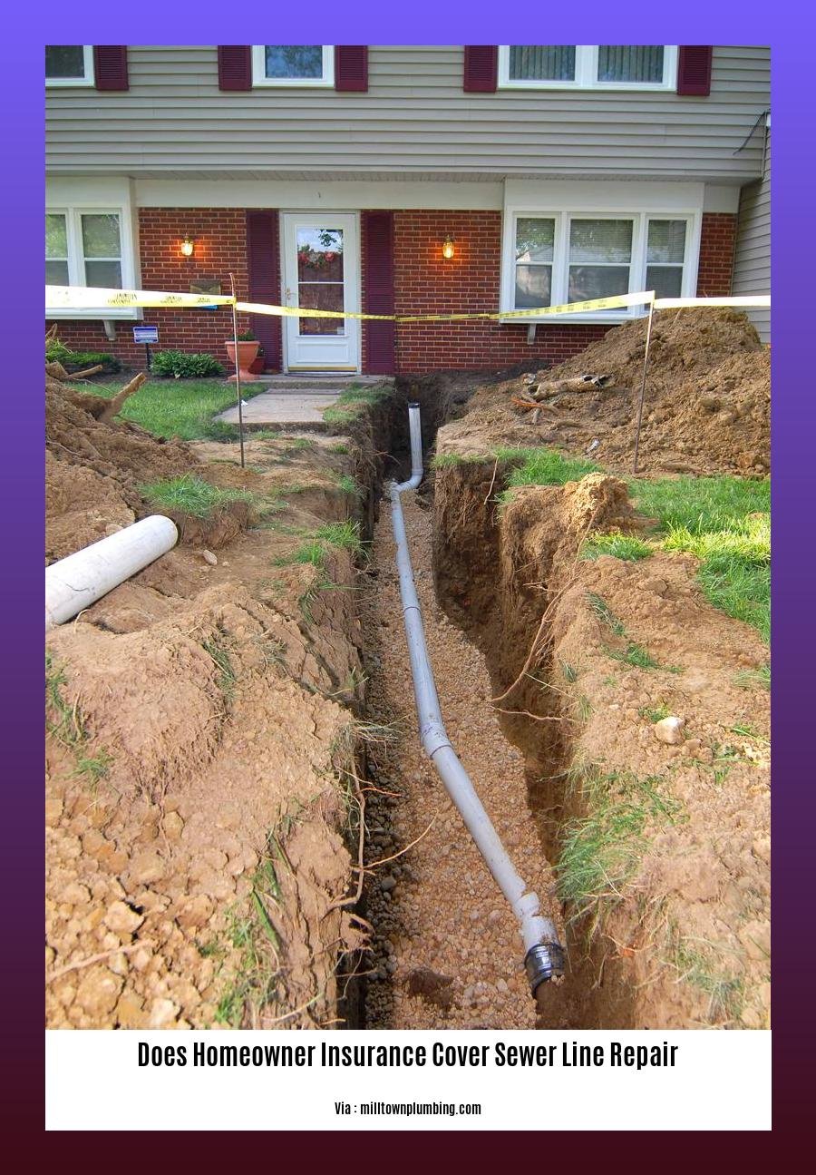 does homeowner insurance cover sewer line repair