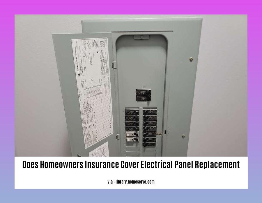 does homeowners insurance cover electrical panel replacement