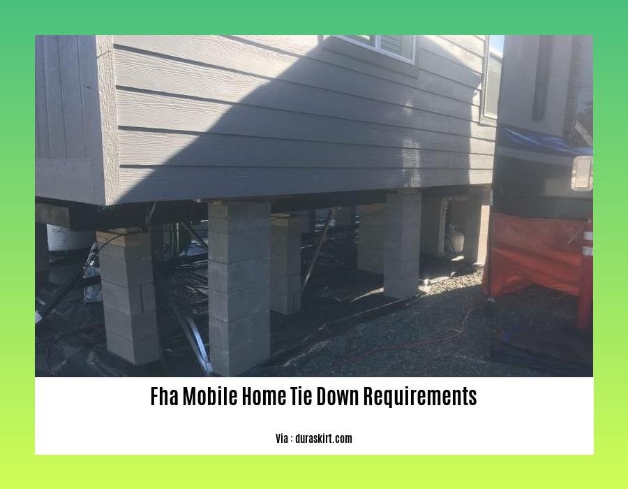 fha mobile home tie down requirements