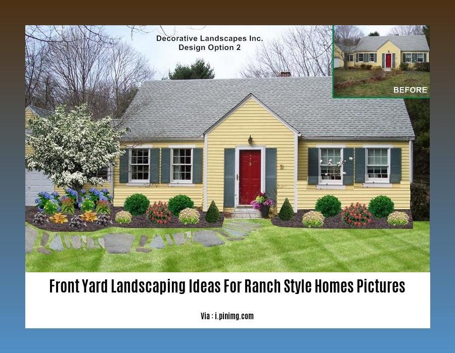 front yard landscaping ideas for ranch style homes pictures