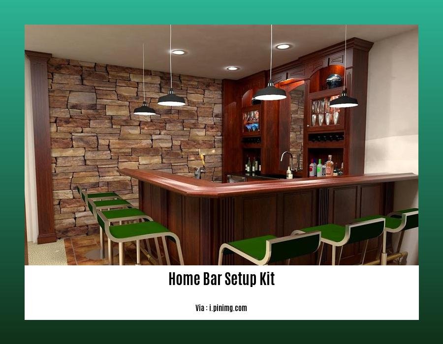 home bar setup kit