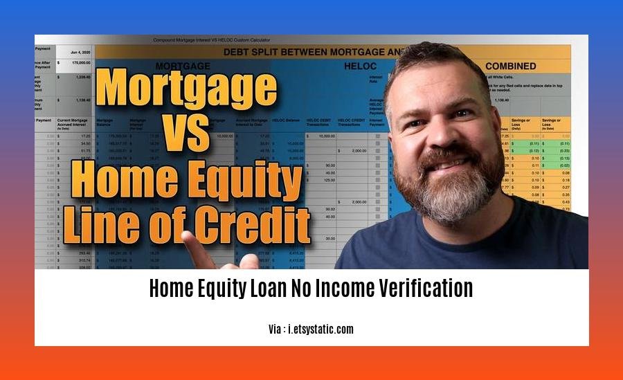 home equity loan no income verification