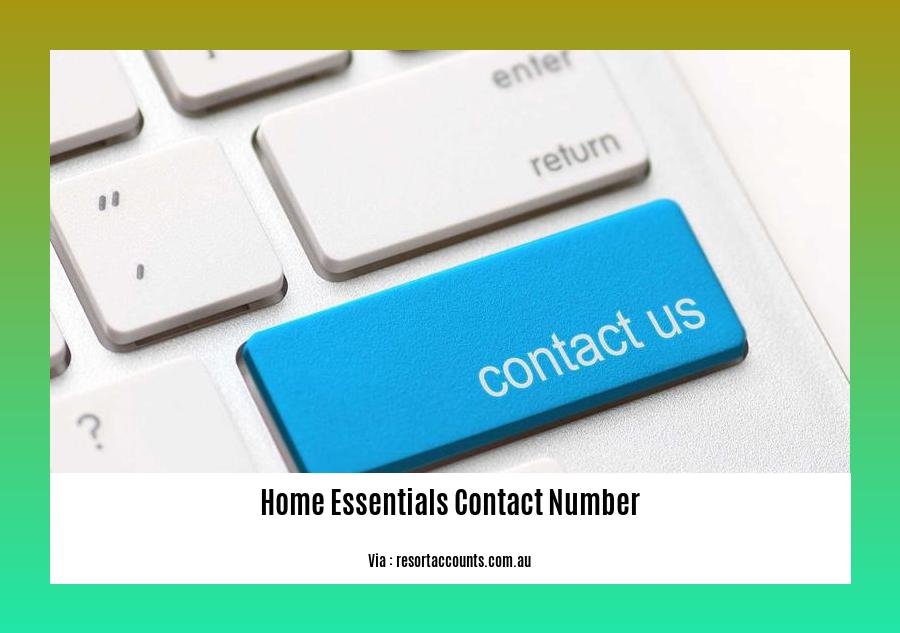 home essentials contact number