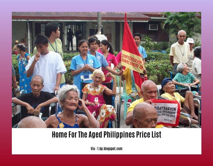 home for the aged Philippines price list