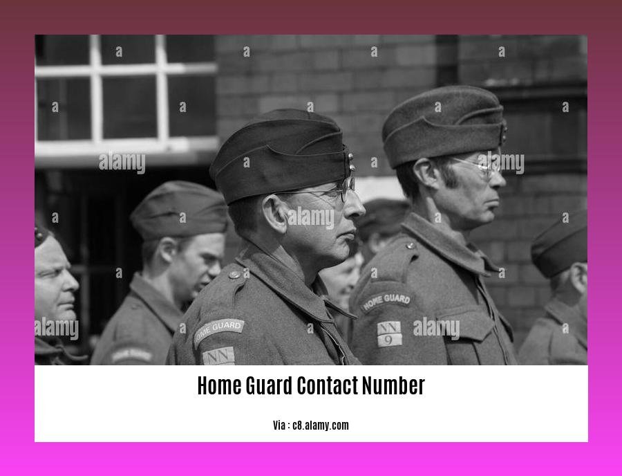 home guard contact number