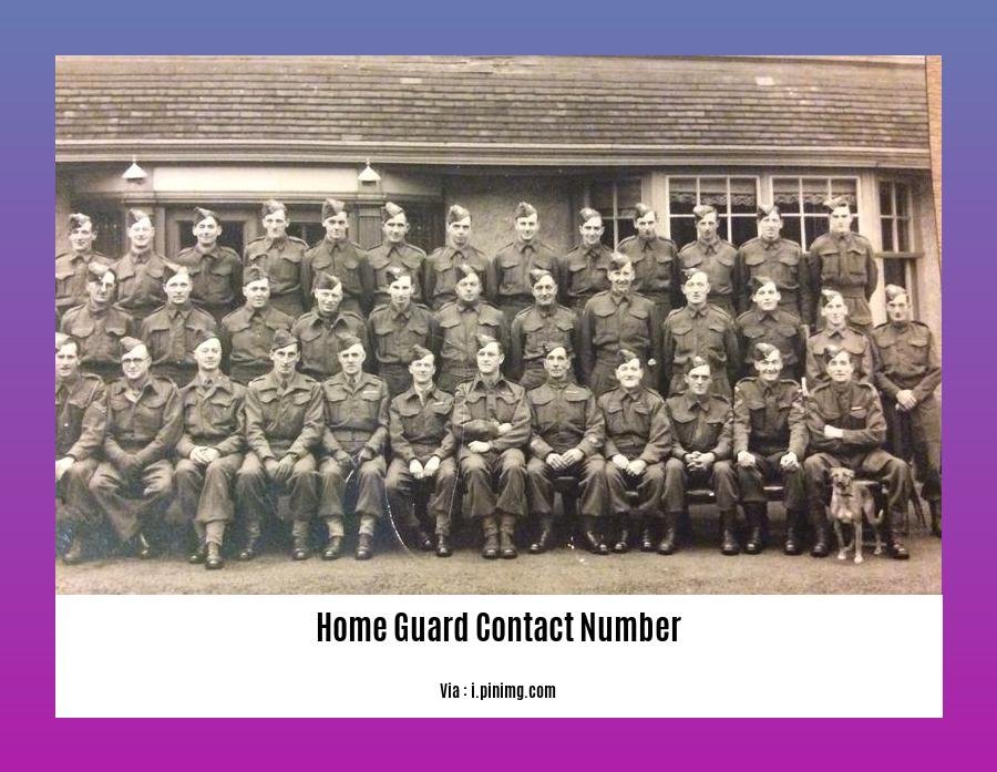 home guard contact number