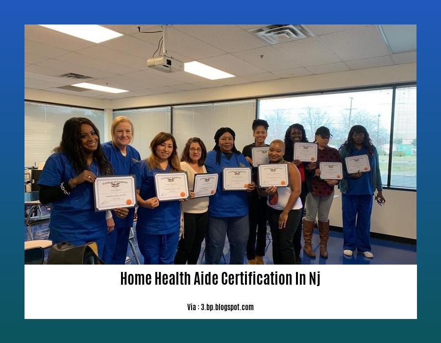 home health aide certification in NJ