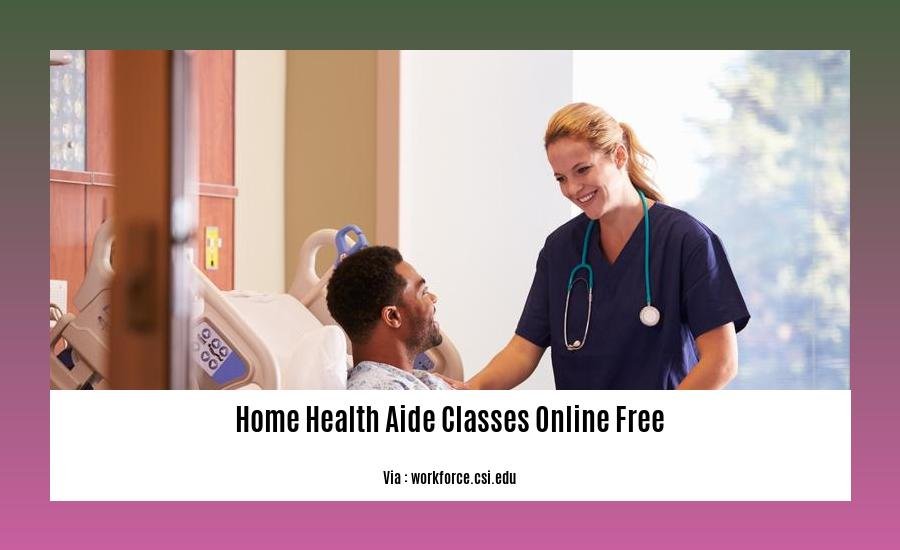 home health aide classes online free