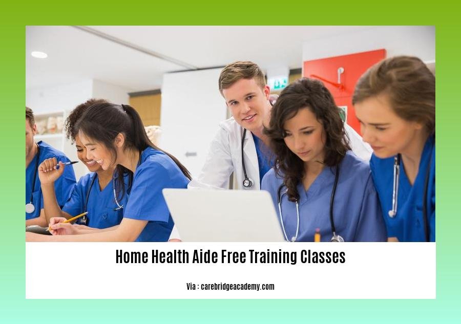 home health aide free training classes