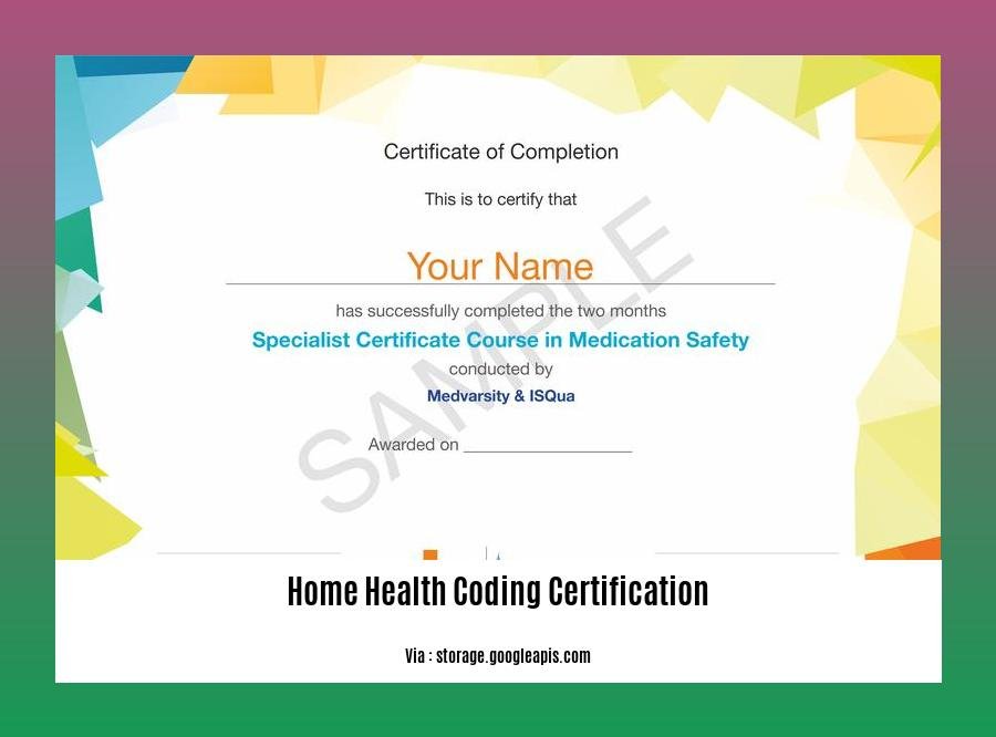 home health coding certification