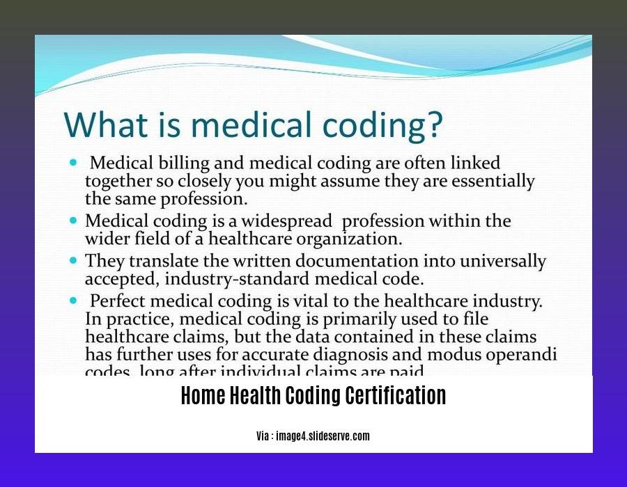 home health coding certification