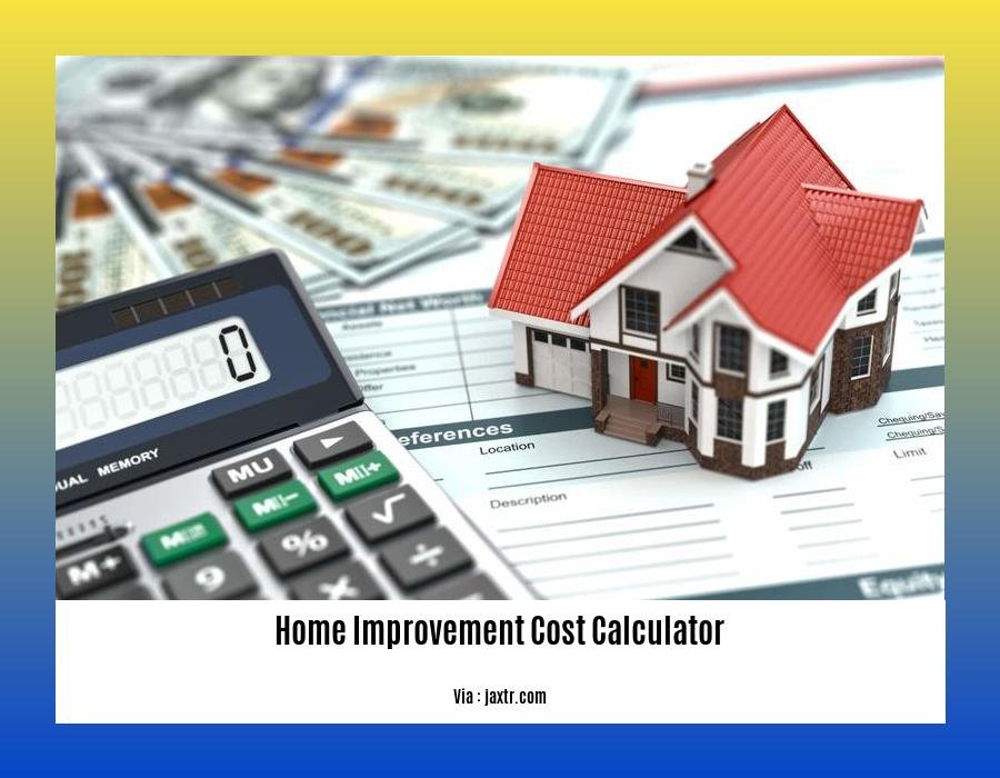 home improvement cost calculator