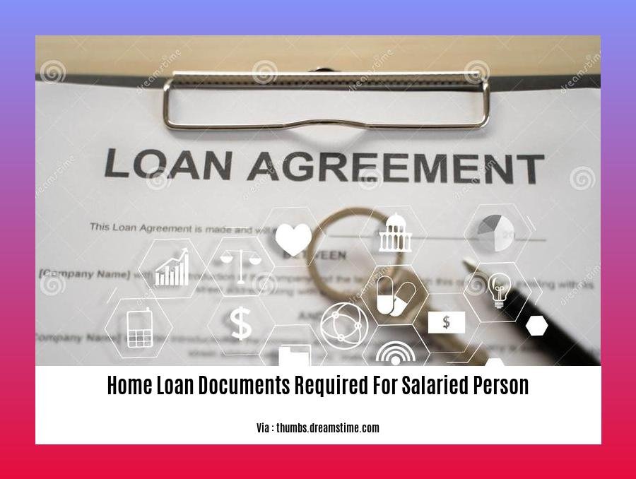 home loan documents required for salaried person