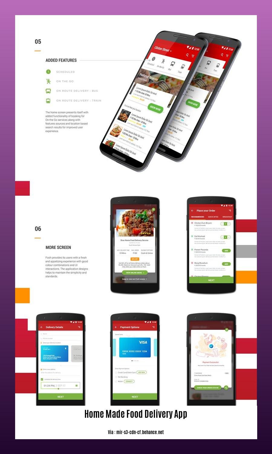 home made food delivery app