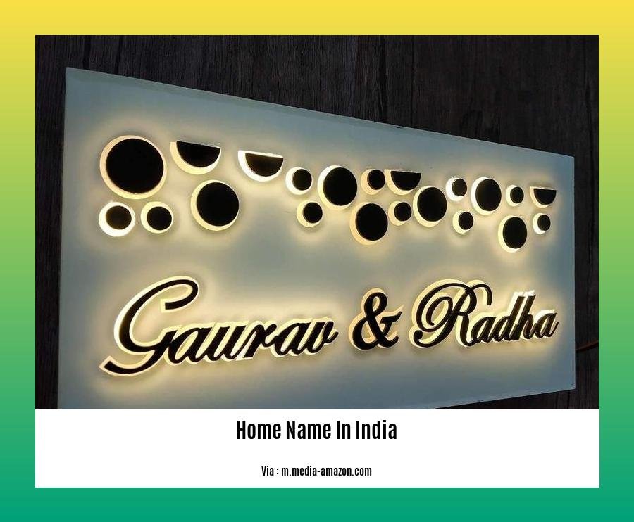 home name in india