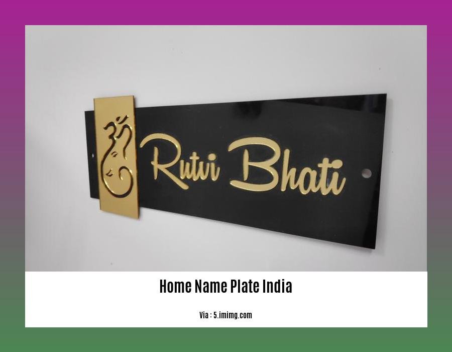 home name plate india