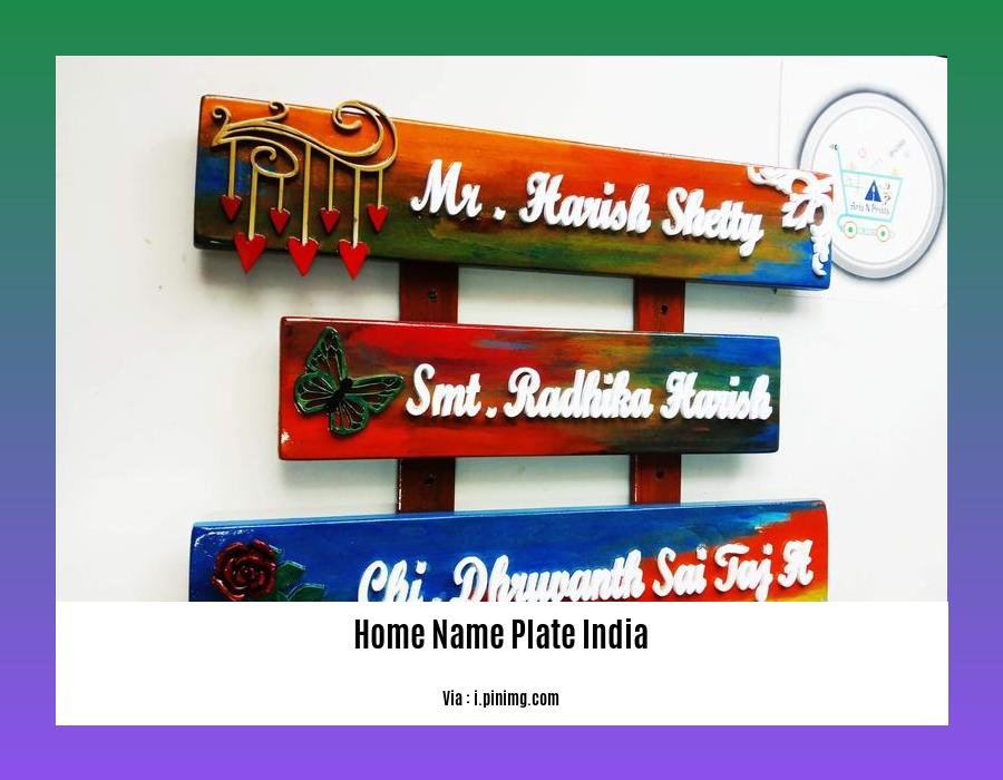 home name plate india
