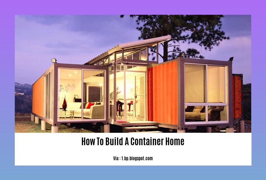 how to build a container home