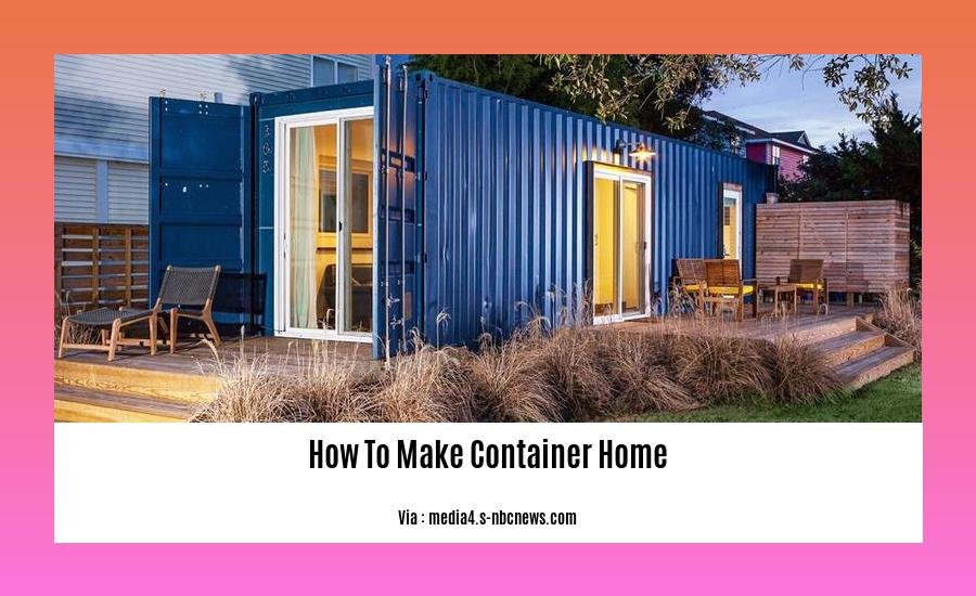 how to make container home