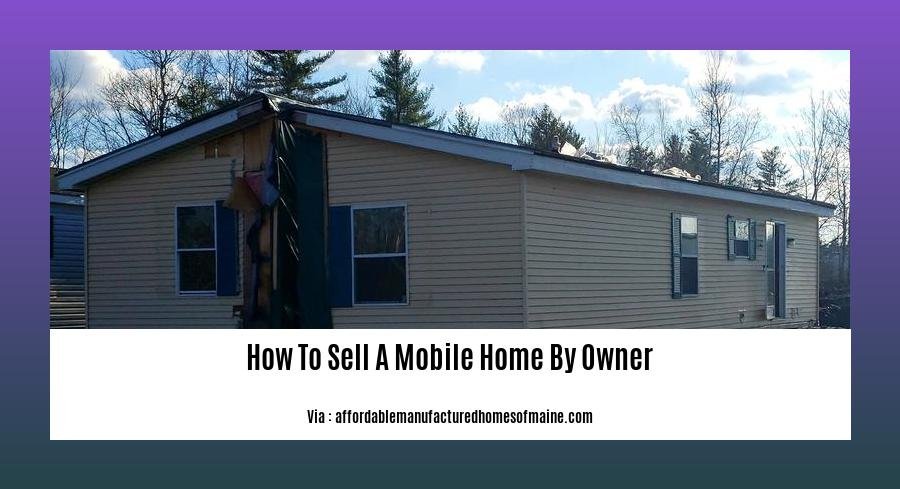 how to sell a mobile home by owner