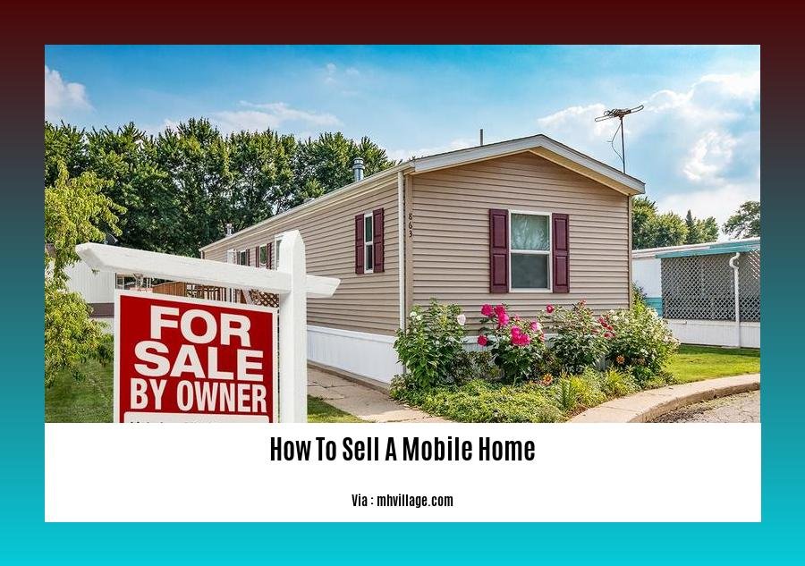 how to sell a mobile home